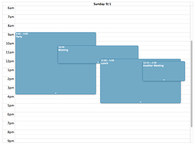 events overlapping