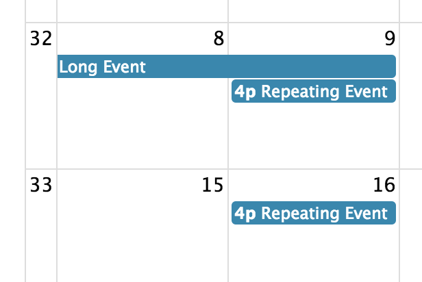 standard week numbers