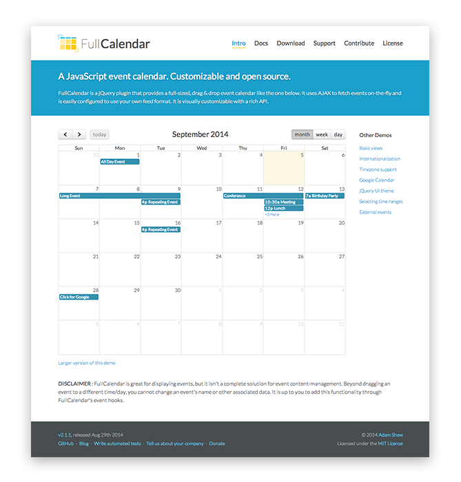 website screenshot